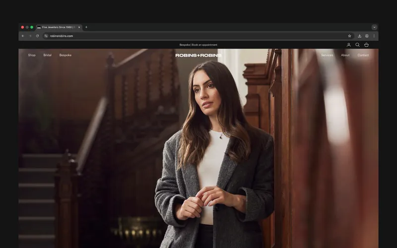Robins + Robins Shopify web design project by Bloxli in Plymouth