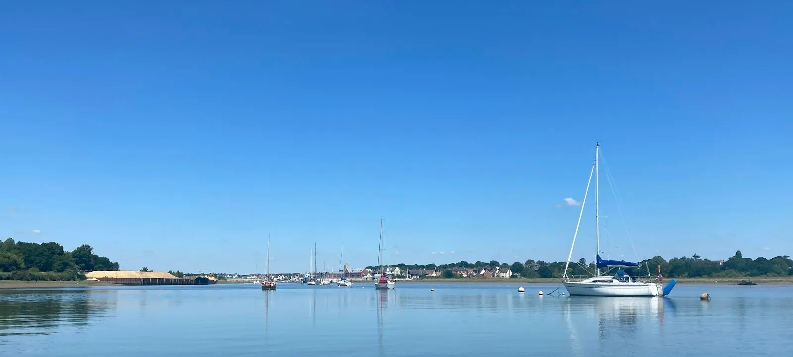 Summer river scene. Sailing the River Colne near Wivenhoe - Web Design Essex | Bloxli Web Design Essex