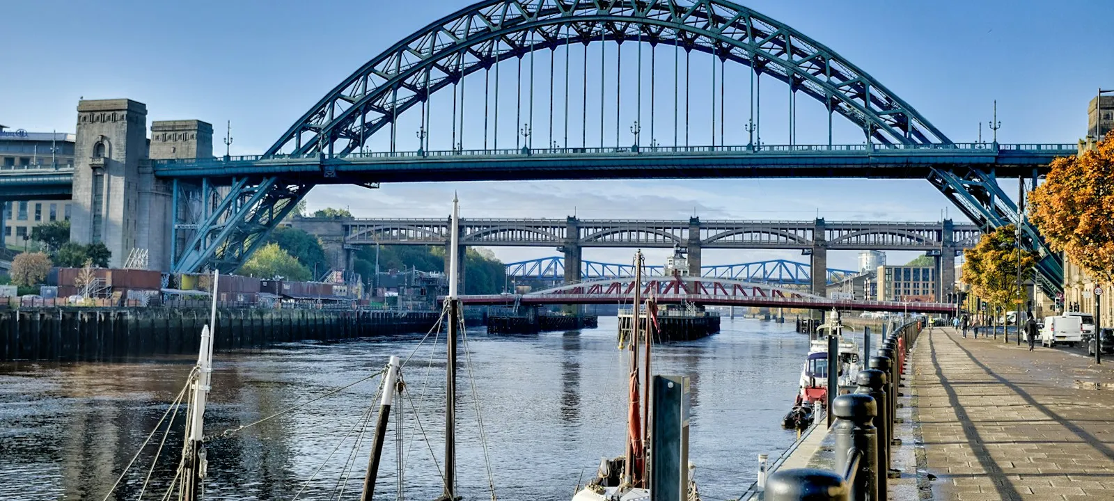 A view of the Tyne Bridges near Newcastle upon Tyne - Web Design Jesmond | Bloxli Web Design Jesmond