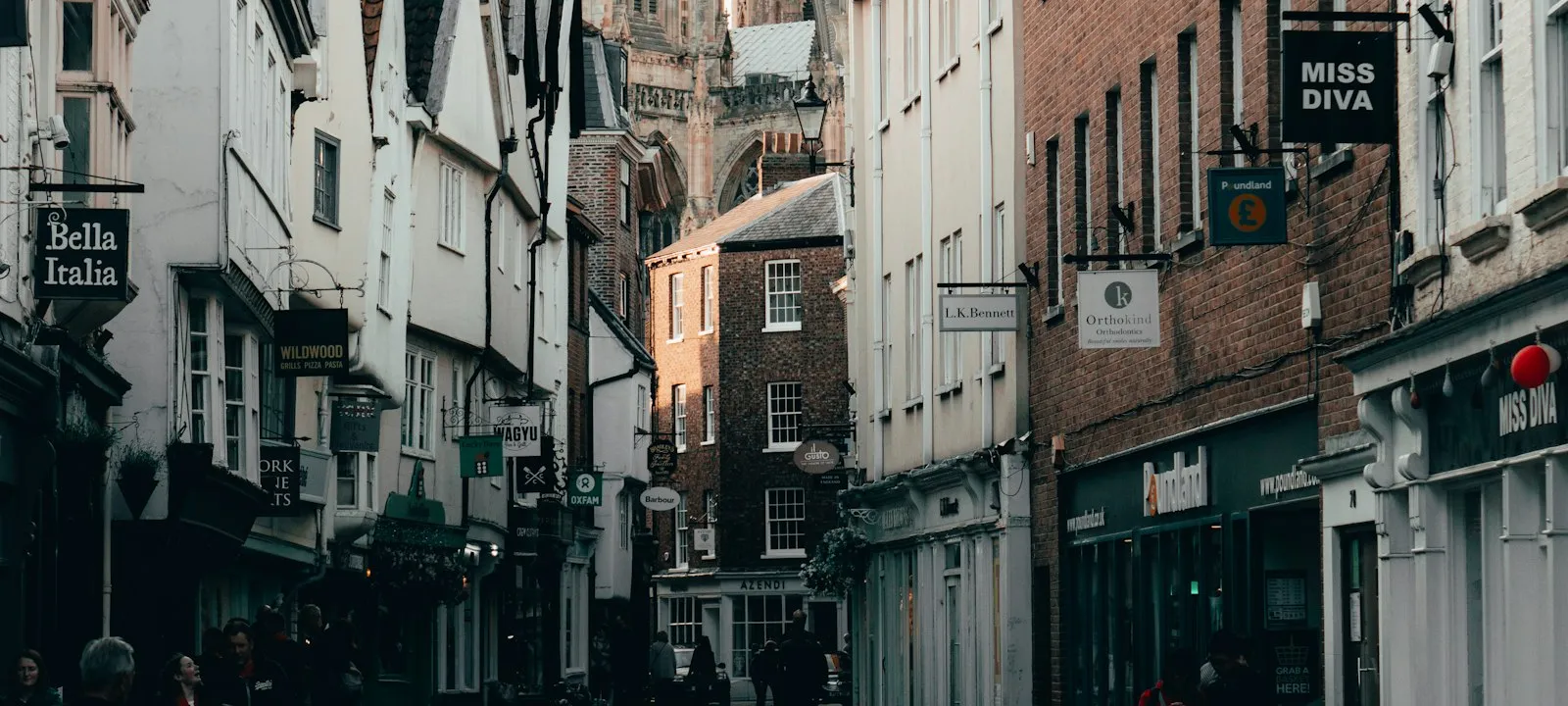 An evening shot of the beautiful walled city of York - Web Design Tyne and Wear | Bloxli Web Design Tyne and Wear