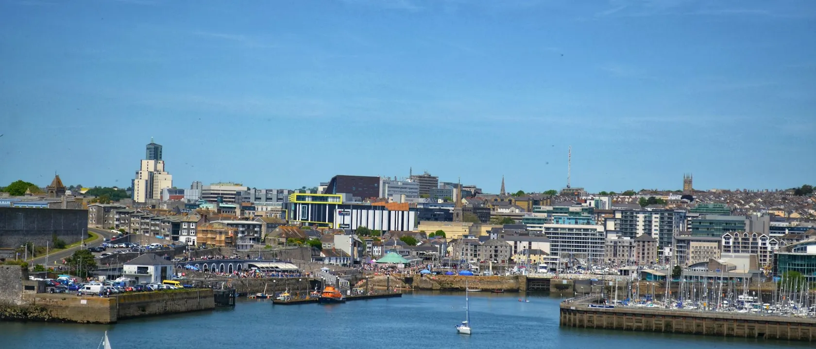 Plymouth city and waterfront view - Web Design Plymouth | Bloxli Web Design Plymouth