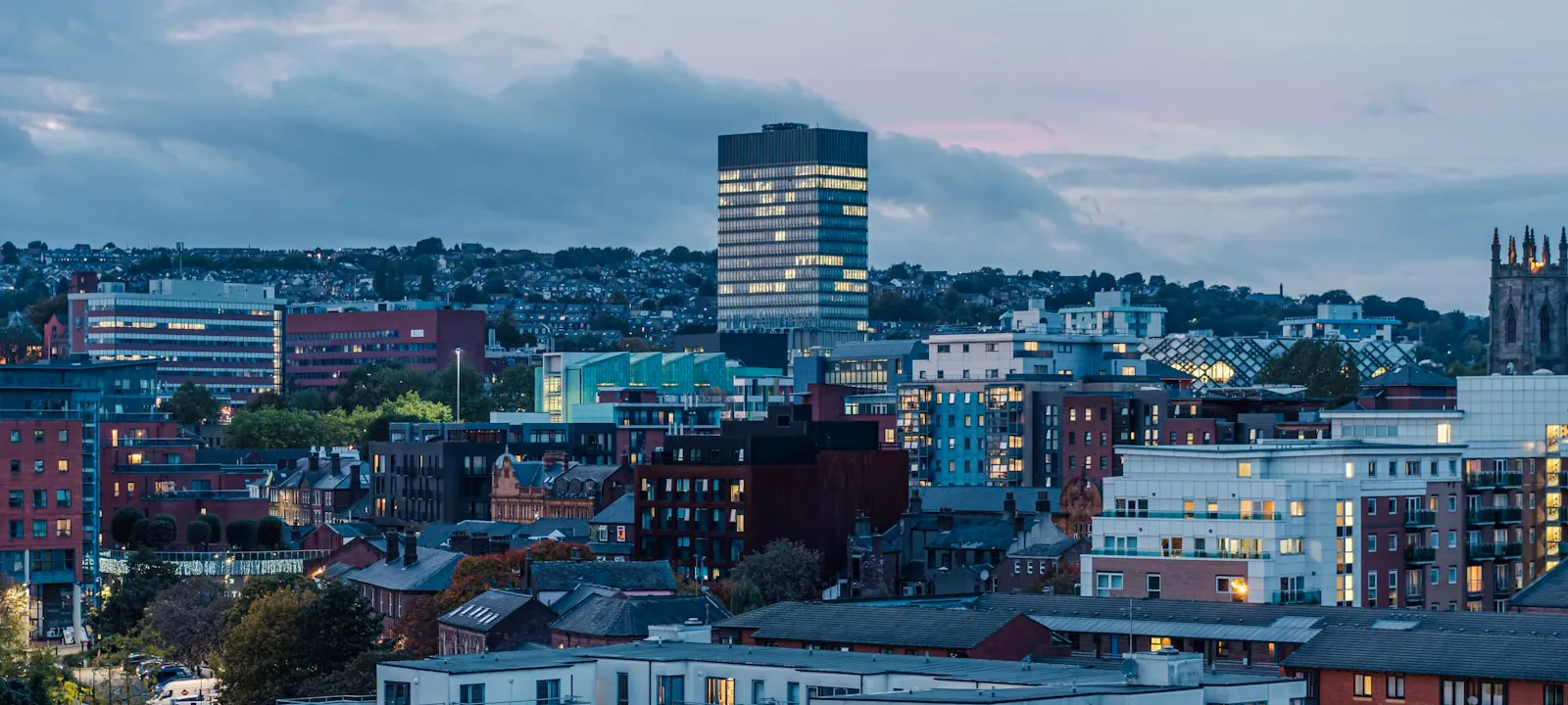 The University of Sheffield Art Tower View of the Sheffield - Web Design Tyne and Wear | Bloxli Web Design Tyne and Wear